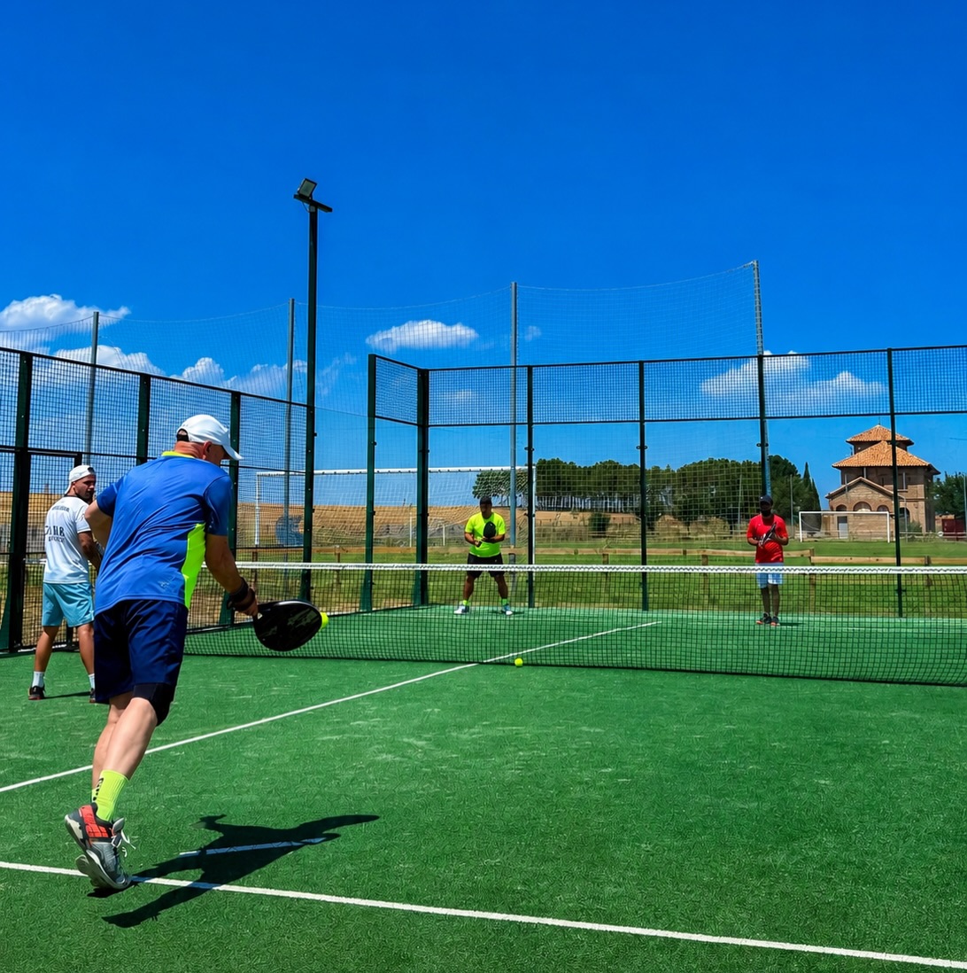 Partido del II Torneo de Pádel en La Estación